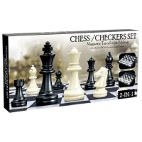 Joc educativ Board Games Chess and Checkers 2in1 6+/ Șah