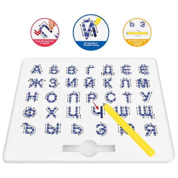 Развивающий набор Board Games Magnetic whiteboard 3+/ Буквы photo 3 Развивающий набор Board Games Magnetic whiteboard 3+/ Буквы photo 3