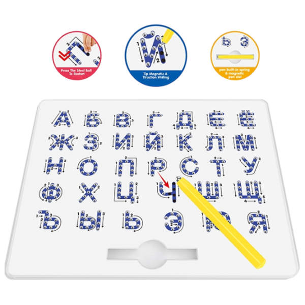 Развивающий набор Board Games Magnetic whiteboard 3+/ Буквы photo 3 Развивающий набор Board Games Magnetic whiteboard 3+/ Буквы photo 3
