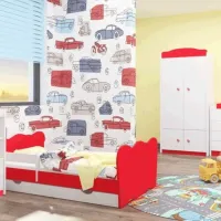 Детский мебельный набор Happy Babies Mix 35 White Red / унисекс