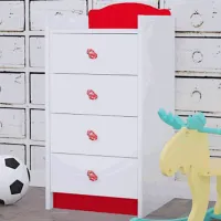 Детский мебельный набор Happy Babies Mix 35 White Red / унисекс photo 4