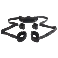 Bretele pentru brațe și picioare Fetish Fantasy Position Master with Cuffs Black photo 2