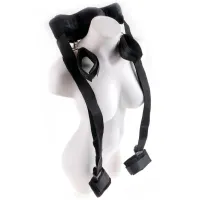Bretele pentru brațe și picioare Fetish Fantasy Position Master with Cuffs Black photo 4