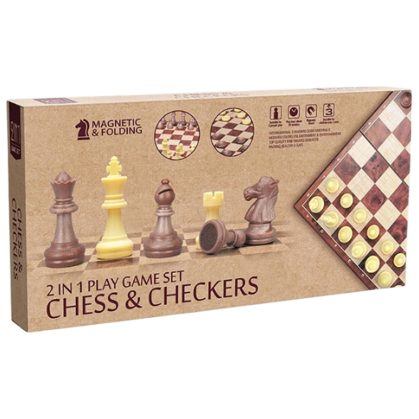 Настольная игра Board Games Chess and Checkers magnetic 6+/ Шахматы photo 1
