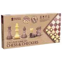 Joc de masă Board Games Chess and Checkers magnetic 6+/ Șah