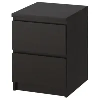Noptiere Ikea Malm 2 55 x 40 x 48 / PAL / Dark Brown