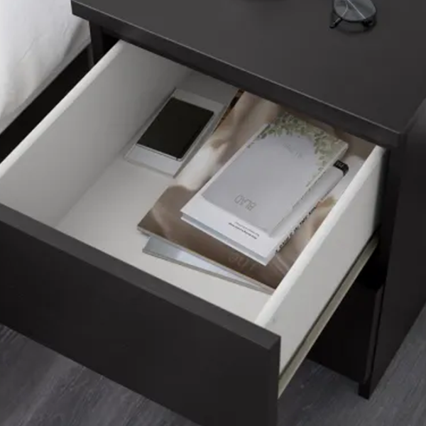 Noptiere Ikea Malm 2 55 x 40 x 48 / PAL / Dark Brown photo 3 Noptiere Ikea Malm 2 55 x 40 x 48 / PAL / Dark Brown photo 3