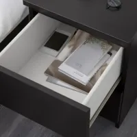 Тумбочки Ikea Malm 2 55 x 40 x 48см / ЛДСП / Темно Коричневый photo 3