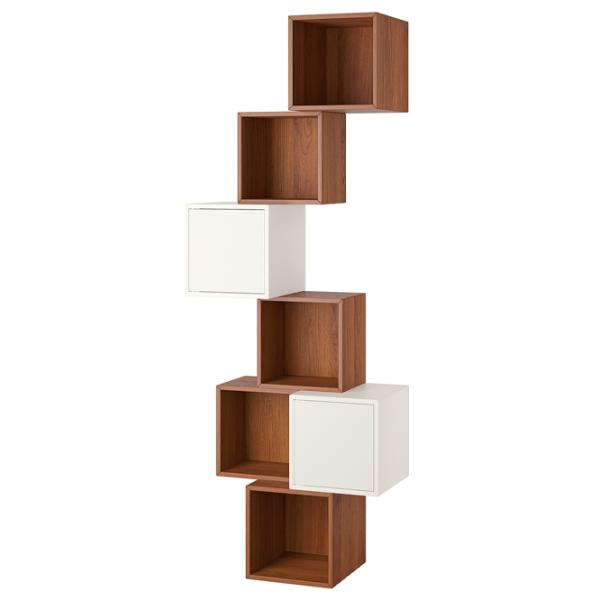 Полки Ikea Eket ДСП / Орех-Белый photo 1