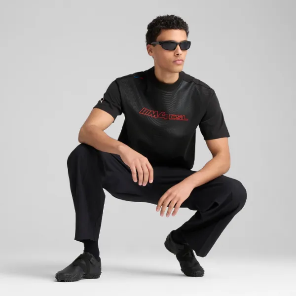 Tricou pentru bărbați Puma BMW Motorsport Lifestyle Logo 100% bumbac / Black photo 4