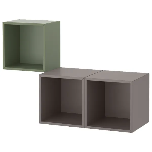 Полки Ikea Eket ДСП / Светло-зеленый-Темно-Серый photo 1