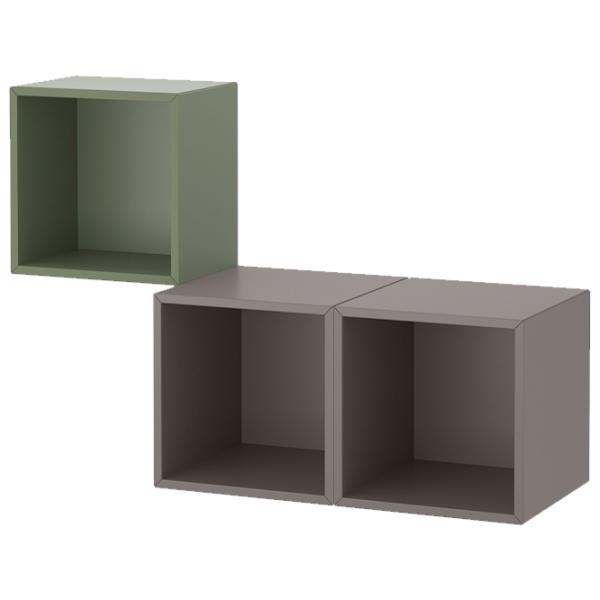Полки Ikea Eket ДСП / Светло-зеленый-Темно-Серый photo 1
