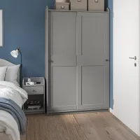 Noptiere Ikea Hauga 63 x 40 x 36 / PAL / Gray photo 4
