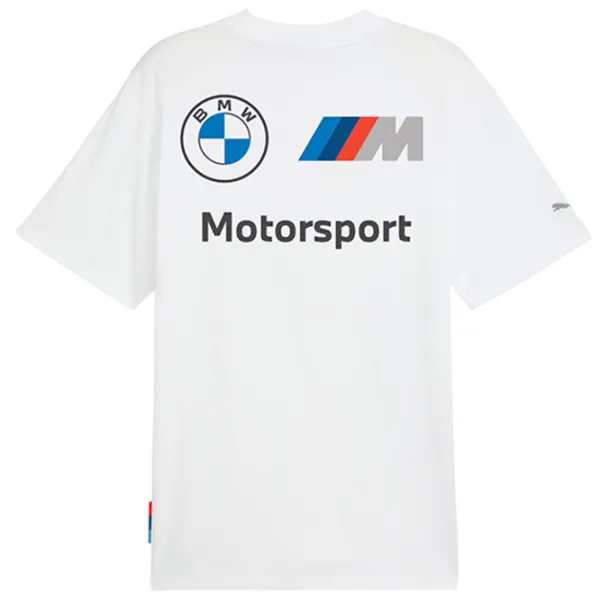 Tricou pentru bărbați Puma BMW Motorsport Stacked Logo 100% bumbac / White photo 2 Tricou pentru bărbați Puma BMW Motorsport Stacked Logo 100% bumbac / White photo 2