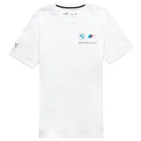 Tricou pentru bărbați Puma BMW Motorsport Stacked Logo 100% bumbac / White