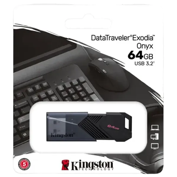 Kingston DataTraveler Exodia Onyx 64 ГБ Черный photo 2