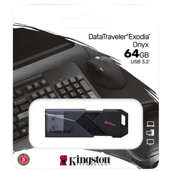 Kingston DataTraveler Exodia Onyx 64 ГБ Черный photo 2