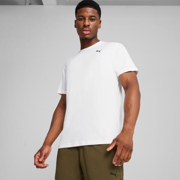 Tricou pentru bărbați Puma TAD Essentials Texture Poly 100% poliester / White photo 3