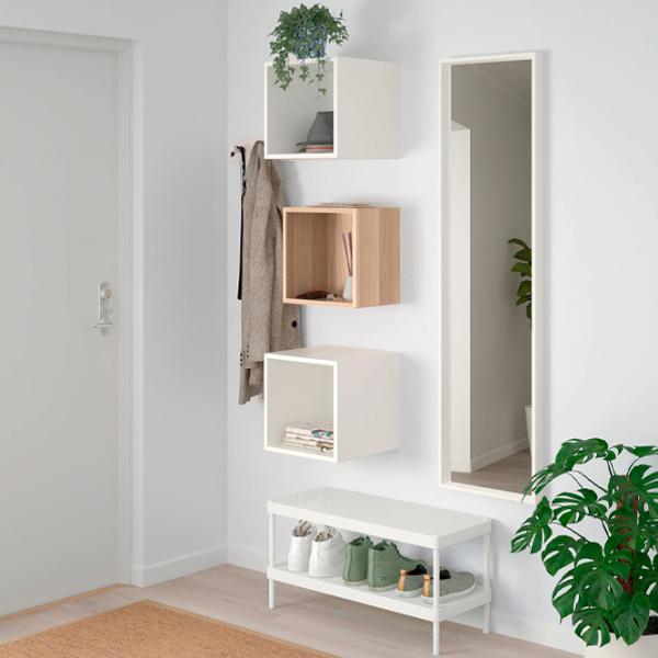 Полки Ikea Eket ДСП / Беленый Дуб-Белый photo 4