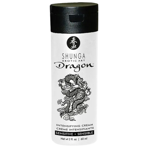 Масло для массажа Shunga Dragon Intensifying Cream Sensitive 0.06л/ без запаха / Прозрачный photo 1