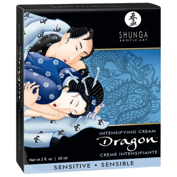 Масло для массажа Shunga Dragon Intensifying Cream Sensitive 0.06л/ без запаха / Прозрачный photo 2