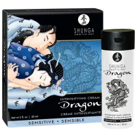 Масло для массажа Shunga Dragon Intensifying Cream Sensitive 0.06л/ без запаха / Прозрачный photo 3