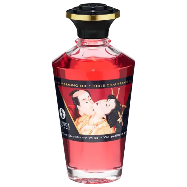 Масло для массажа Shunga Aphrodisiac Warming Oil 0.1л/ Клубника/ Красный photo 1 Масло для массажа Shunga Aphrodisiac Warming Oil 0.1л/ Клубника/ Красный photo 1