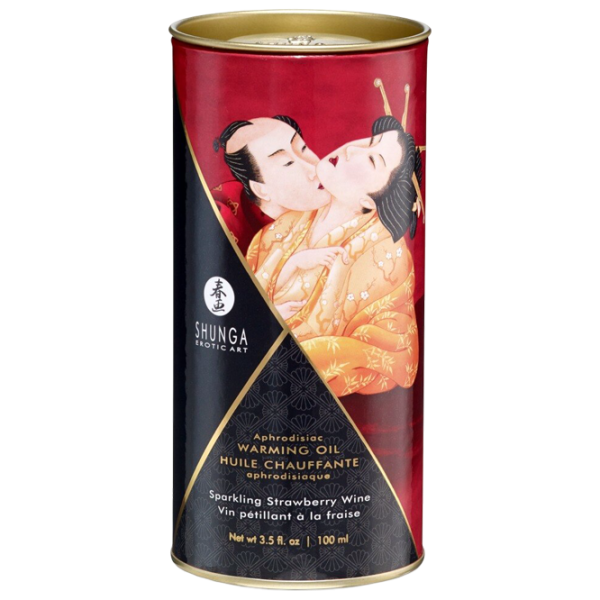 Масло для массажа Shunga Aphrodisiac Warming Oil 0.1л/ Клубника/ Красный photo 2 Масло для массажа Shunga Aphrodisiac Warming Oil 0.1л/ Клубника/ Красный photo 2