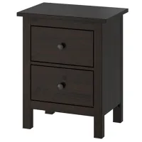 Noptiere Ikea Hemnes 2 66 x 54 x 38 / PAL / Dark Brown