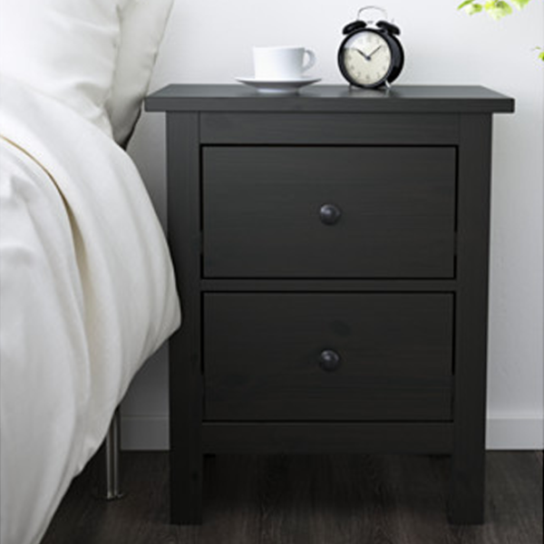 Noptiere Ikea Hemnes 2 66 x 54 x 38 / PAL / Dark Brown photo 2 Noptiere Ikea Hemnes 2 66 x 54 x 38 / PAL / Dark Brown photo 2