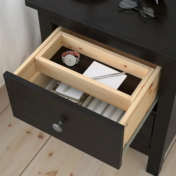 Noptiere Ikea Hemnes 2 66 x 54 x 38 / PAL / Dark Brown photo 6 Noptiere Ikea Hemnes 2 66 x 54 x 38 / PAL / Dark Brown photo 6