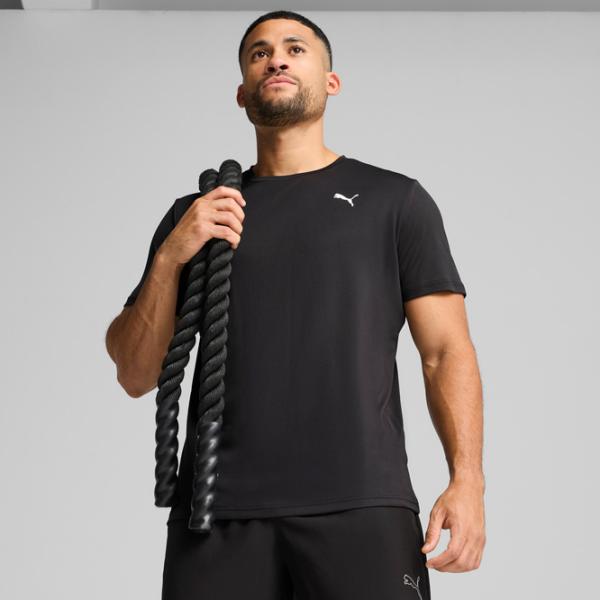 Tricou pentru bărbați Puma TAD Essentials Texture Poly 100% poliester / Black photo 2