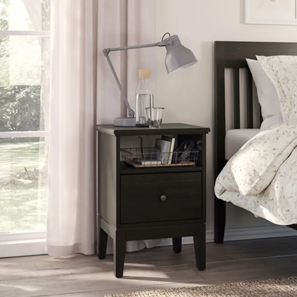 Noptiere Ikea Idanas 68 x 47 x 40 / PAL / Dark Brown photo 2
