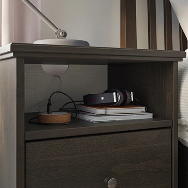 Noptiere Ikea Idanas 68 x 47 x 40 / PAL / Dark Brown photo 3