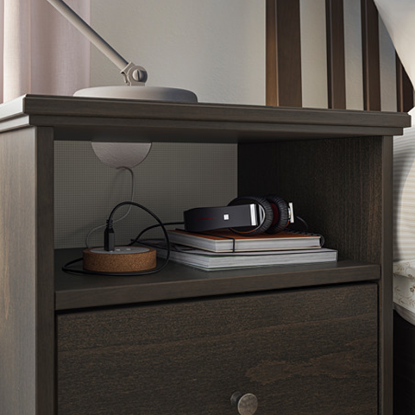 Noptiere Ikea Idanas 68 x 47 x 40 / PAL / Dark Brown photo 3
