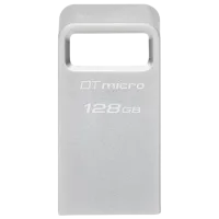 Kingston DataTravaler Micro 128 ГБ Серебряный