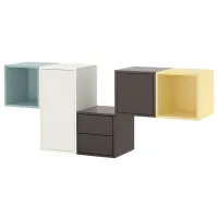 Полки Ikea Eket ДСП / Разноцветный