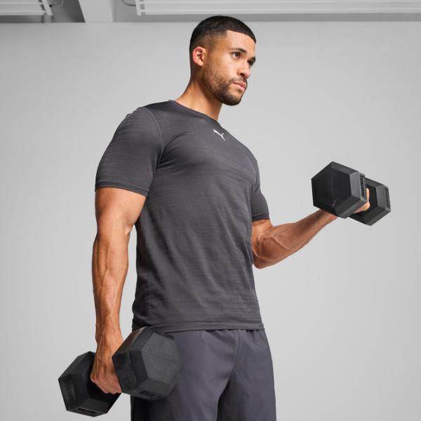 Tricou pentru bărbați Puma TAD TECH Seamless 28% nailon / Anthracite photo 2