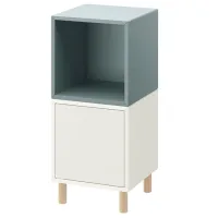 Noptiere Ikea Eket 80 x 35 x 35 / PAL / Blue/White