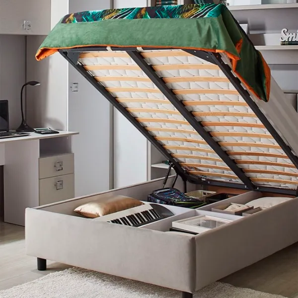 Детская кровать Ambianta Amigo 90 x 200 см / ЛДСП / Бежевый photo 2 Детская кровать Ambianta Amigo 90 x 200 см / ЛДСП / Бежевый photo 2