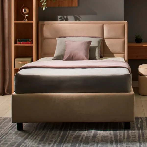 Детская кровать Ambianta Amigo 120 x 200 см / ЛДСП / Бежевый photo 1 Детская кровать Ambianta Amigo 120 x 200 см / ЛДСП / Бежевый photo 1