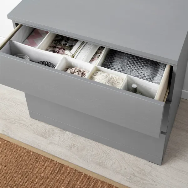 Comodă Ikea Malm 78 x 80 x 48 / MDF / Gray photo 3