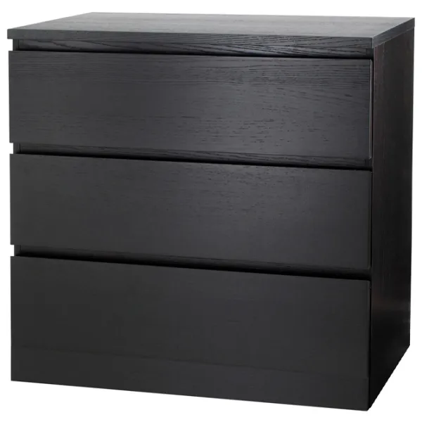 Комод Ikea Malm 78 x 80 x 48см / МДФ / Черно-коричневый photo 1
