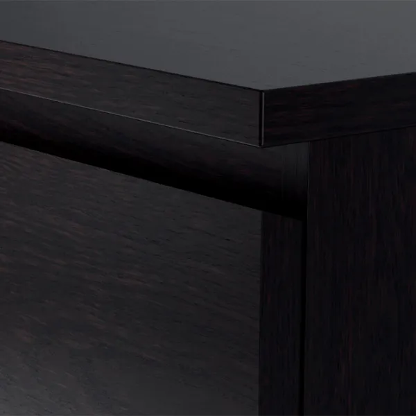 Комод Ikea Malm 78 x 80 x 48см / МДФ / Черно-коричневый photo 2