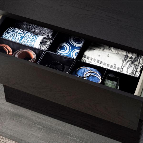 Комод Ikea Malm 78 x 80 x 48см / МДФ / Черно-коричневый photo 3