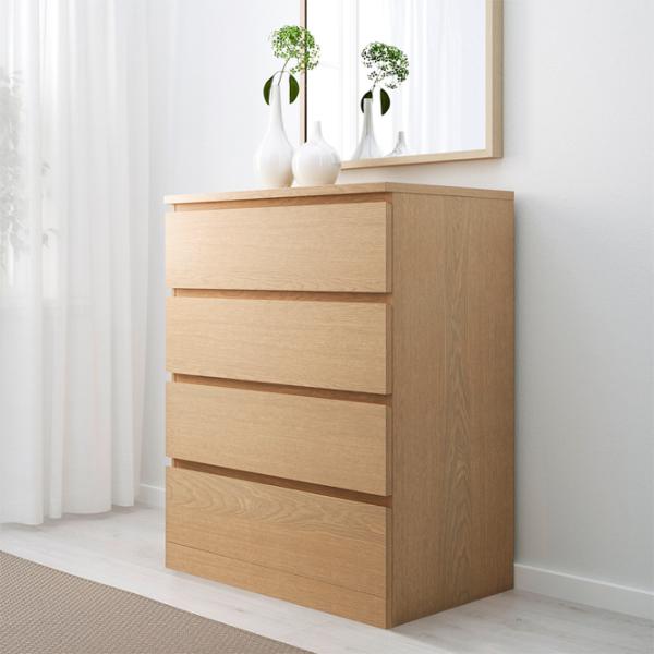 Комод Ikea Malm 100 x 80 x 48см / МДФ / Дубовый Шпон photo 2