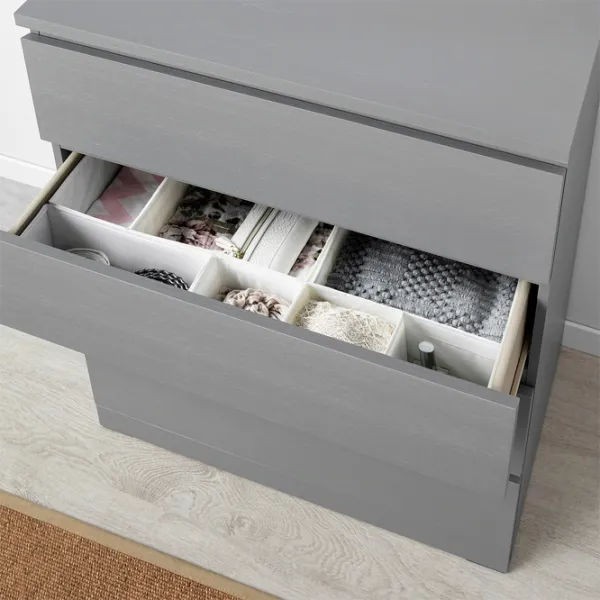 Comodă Ikea Malm 100 x 80 x 48 / MDF / Gray photo 3