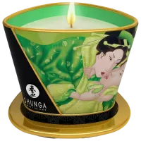 Массажная свеча Shunga Massage Candle 0.17л/ Зеленый Чай/ Белый