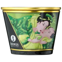 Lumânare de masaj Shunga Massage Candle 0.17l/ Ceai Verde/ White photo 3