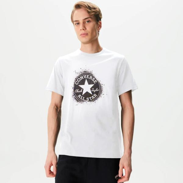 Tricou pentru bărbați Converse Chuck Distort Spray Paint 100% bumbac / White photo 4